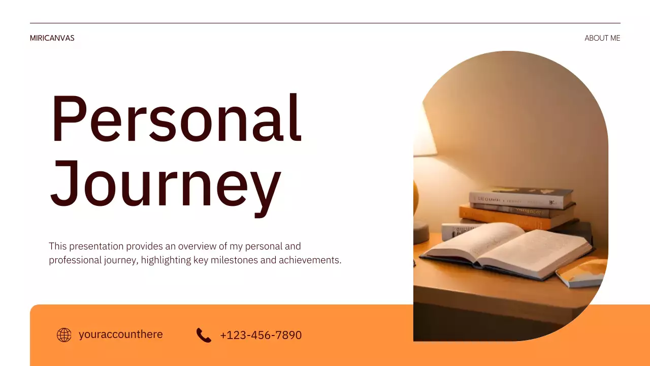 Orange Modern Journey Presentation