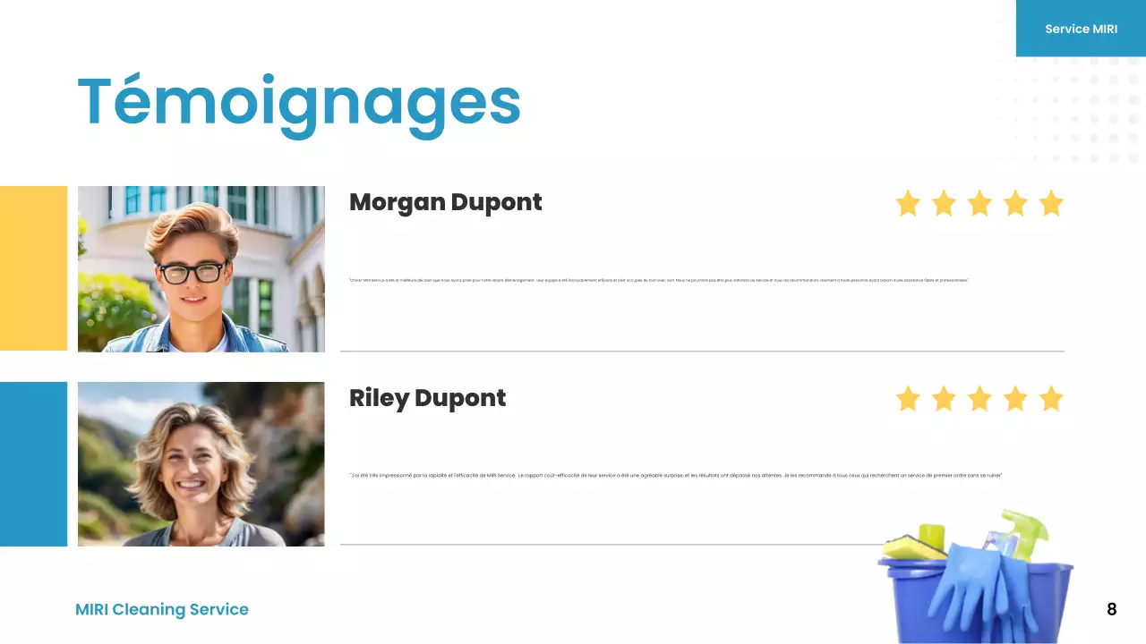 blue yellow modern cleaning service promotion