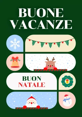 Cartolina di Natale astratta e carina