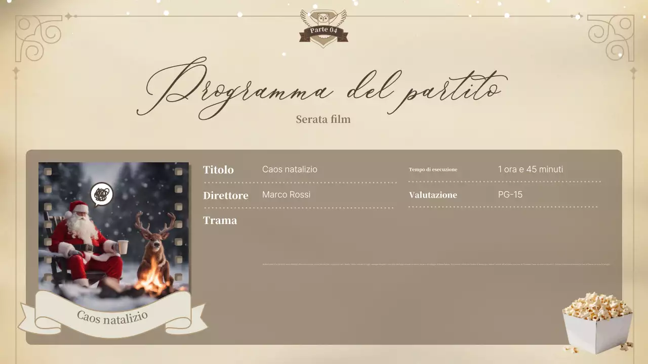 Invito natalizio classico beige