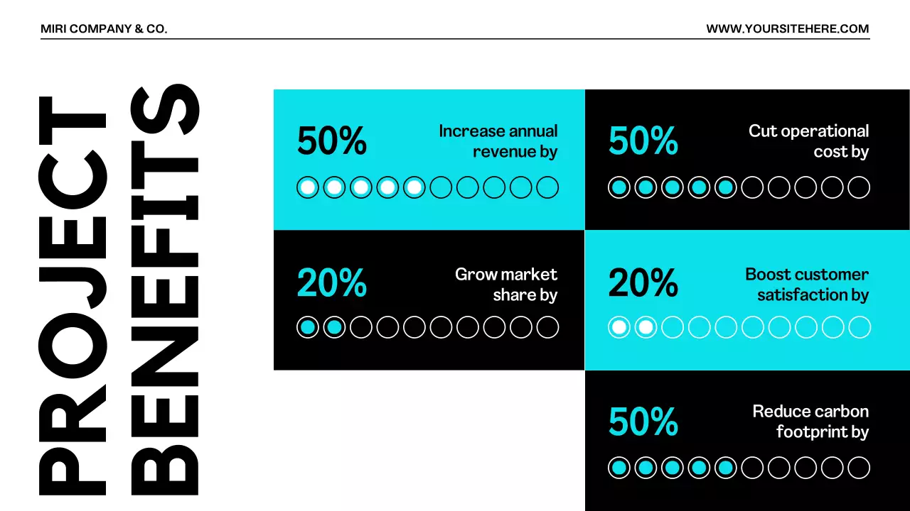 Turquoise Modern Project Template Presentation