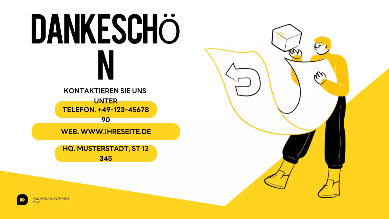 Yellow and White Moving Service Einführungspräsentation