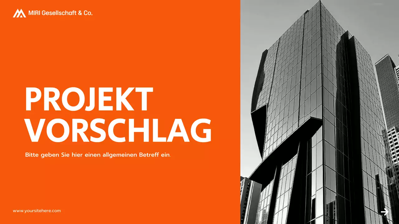 orange modern projektvorschlag präsentation