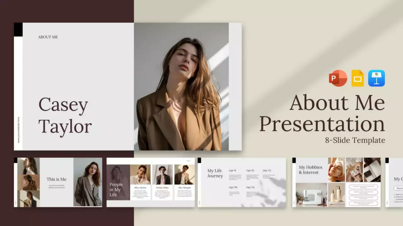 Beige Minimalist Personal Presentation