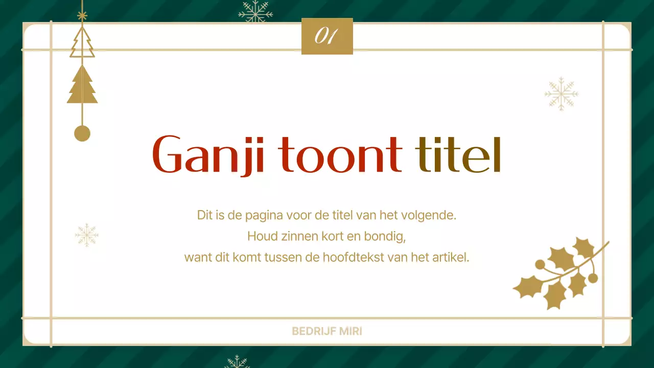 Gids voor abstracte eenvoudige presentaties