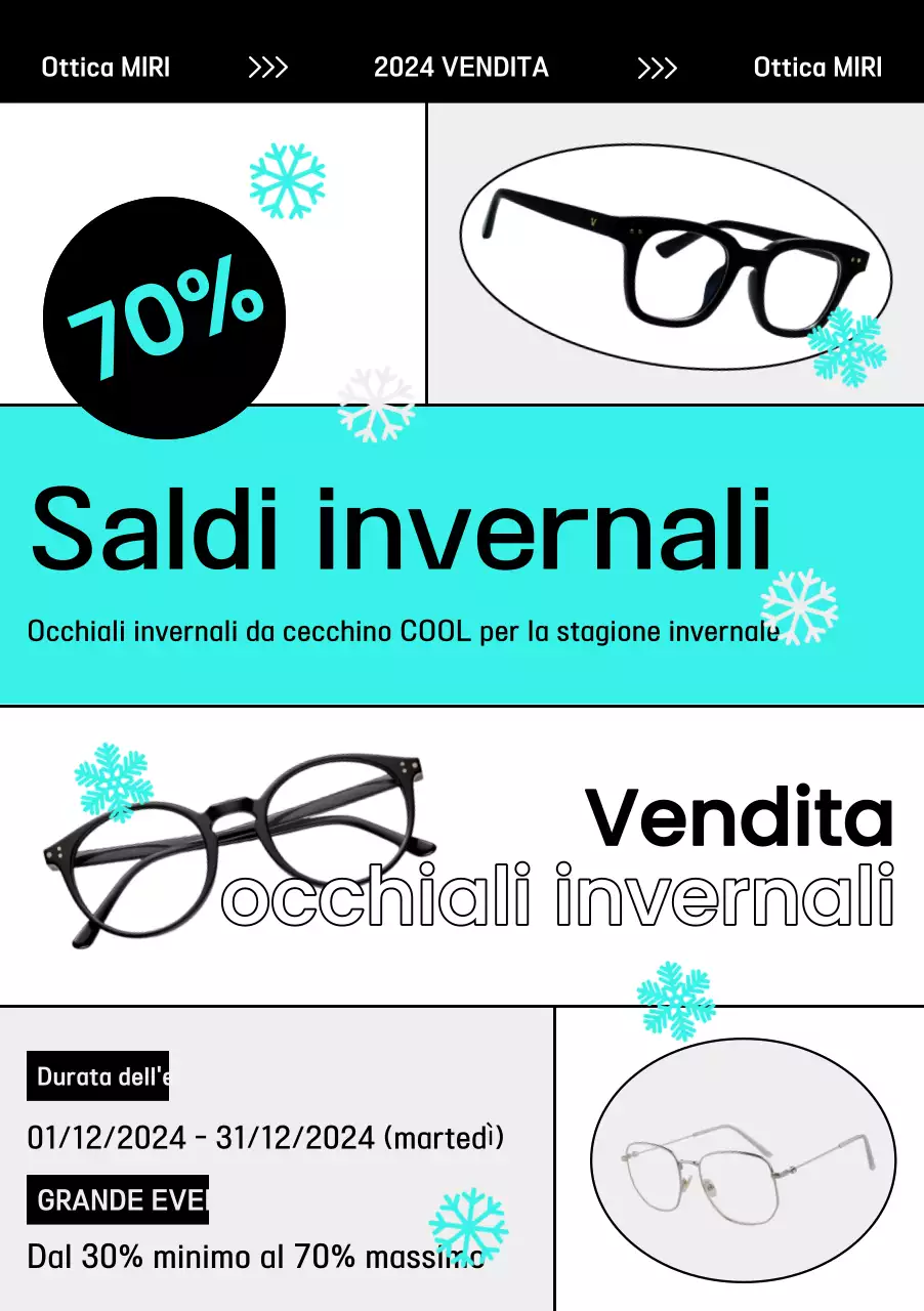 Occhiali moderni alla menta Annuncio di vendita