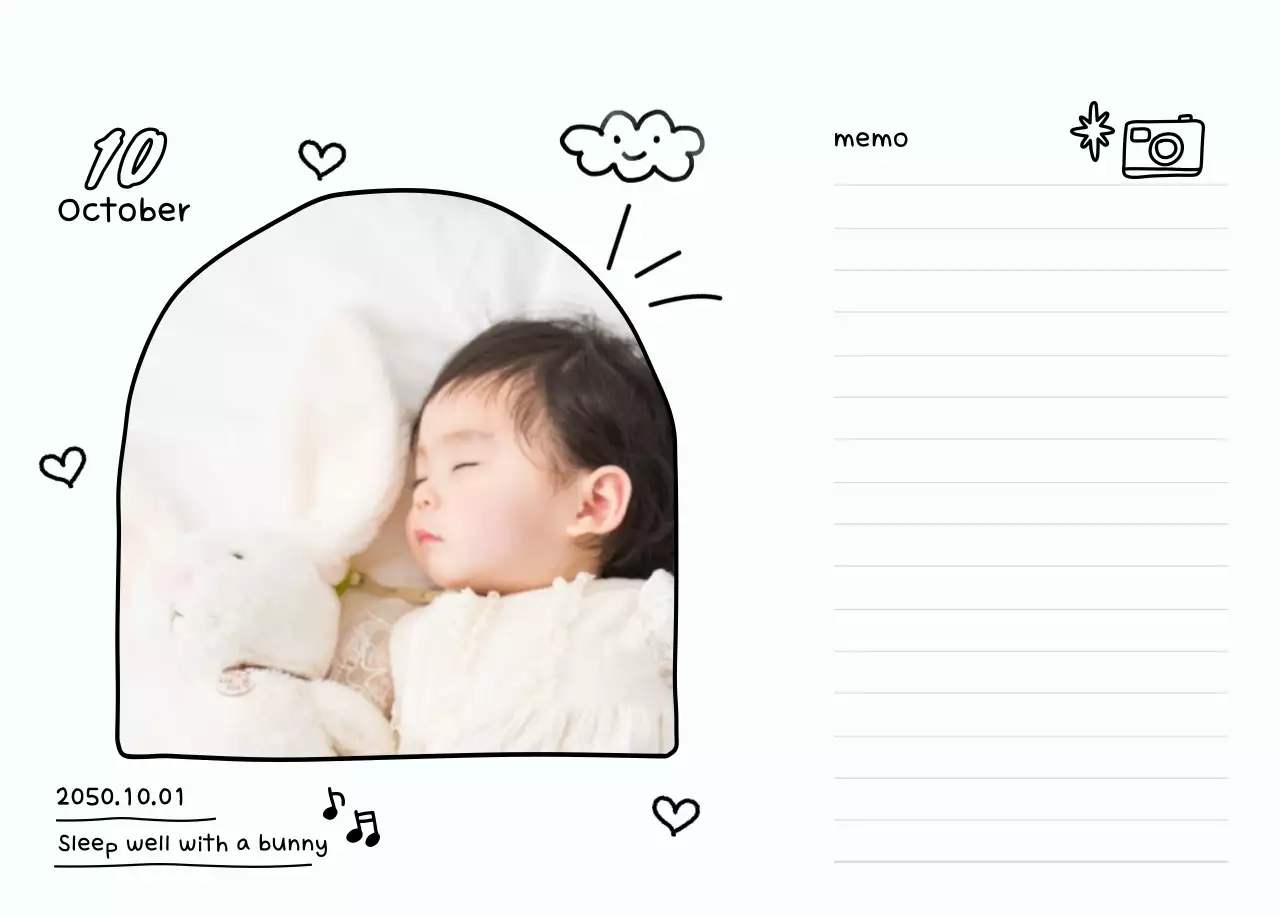 Buku harian Tahun Baru yang putih dan cantik