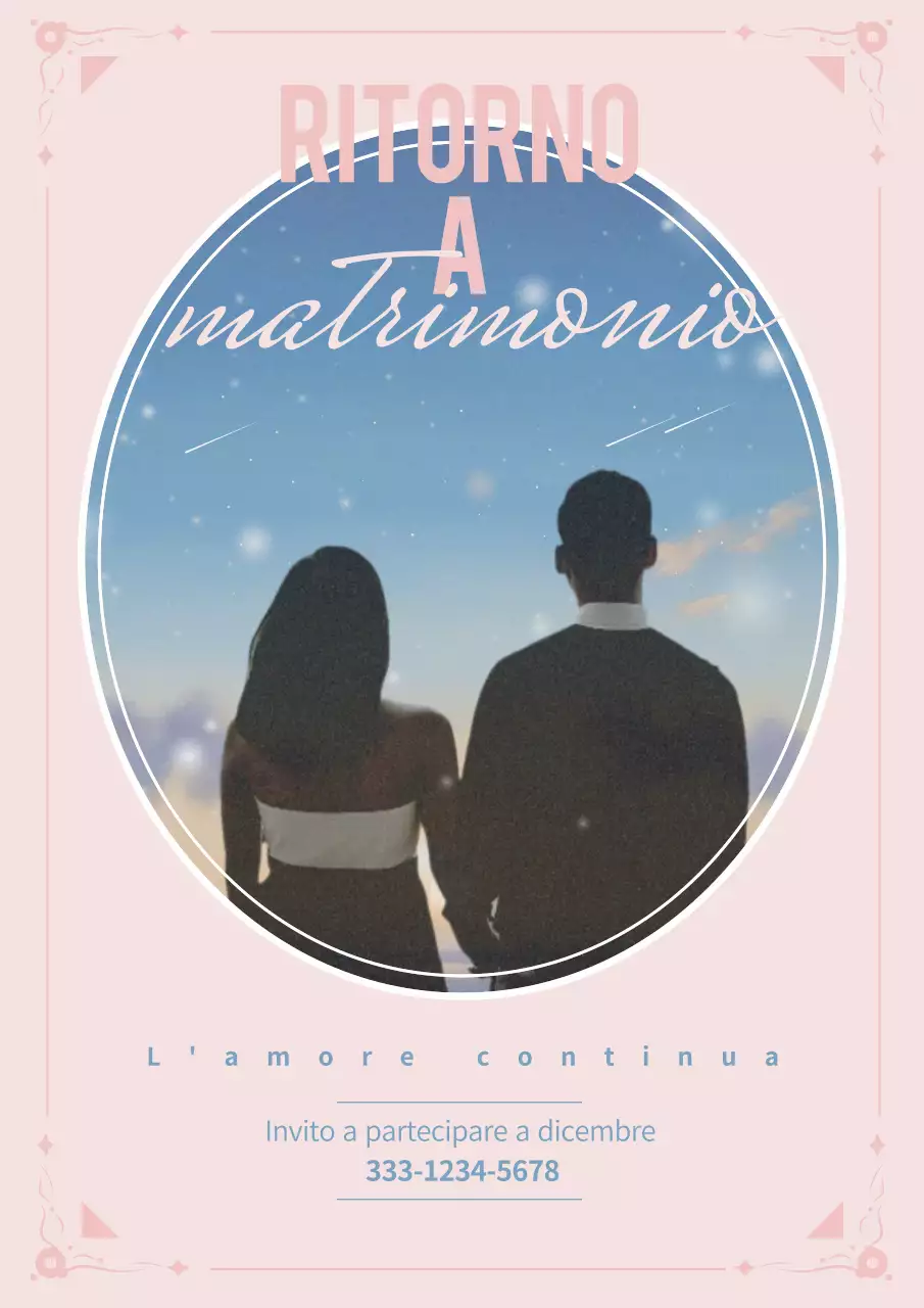 Bando di concorso per matrimonio vintage rosa