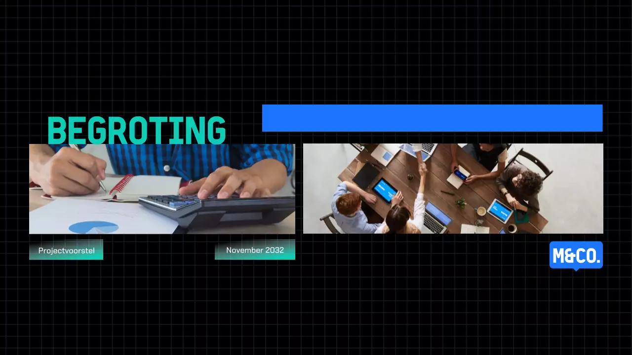 Blue Modern Projectvoorstel