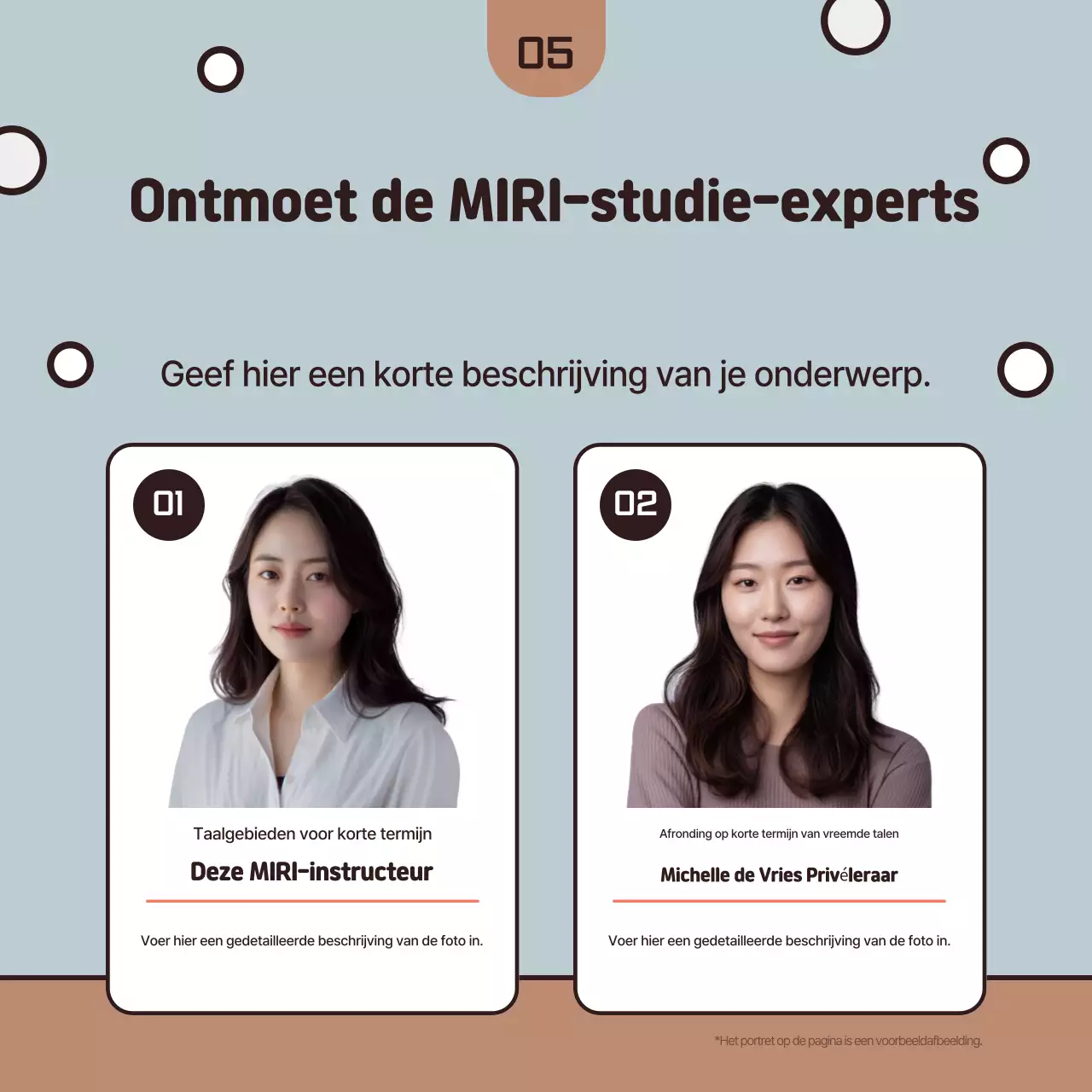 Aanwerving van lichtblauwe stagiairs