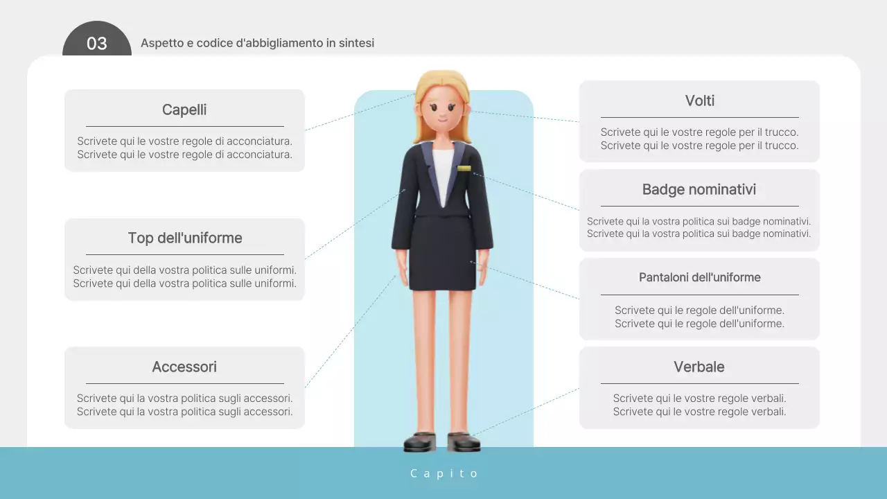 Dicitura manuale semplice di colore azzurro