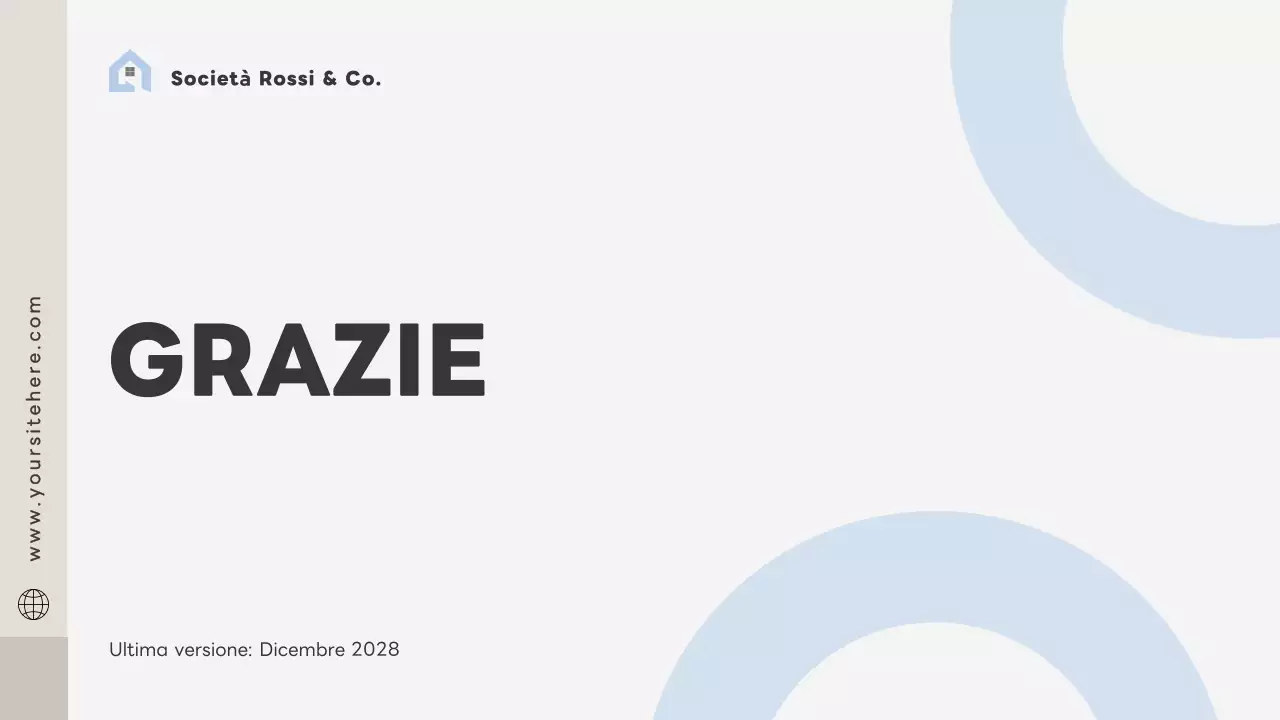 documento di business plan moderno grigio