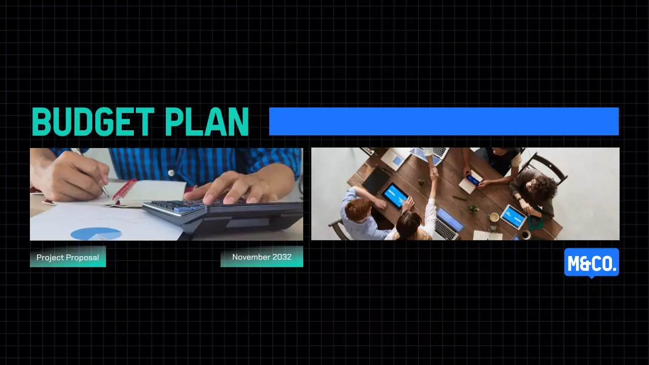 Hướng dẫn trình bày đề xuất dự án Blue Modern