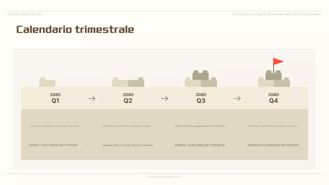Pubblicità infografica minimalista beige