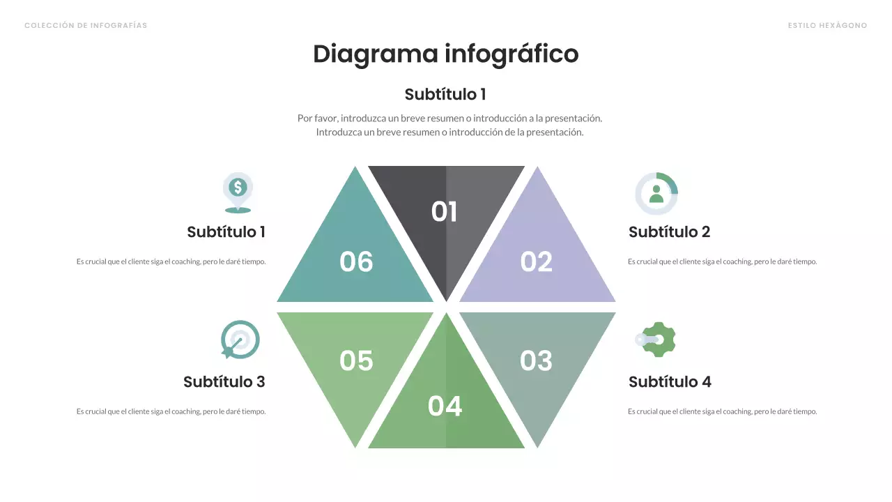 diseño infográfico moderno y colorido
