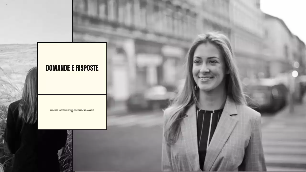 portfolio biografico minimale nero