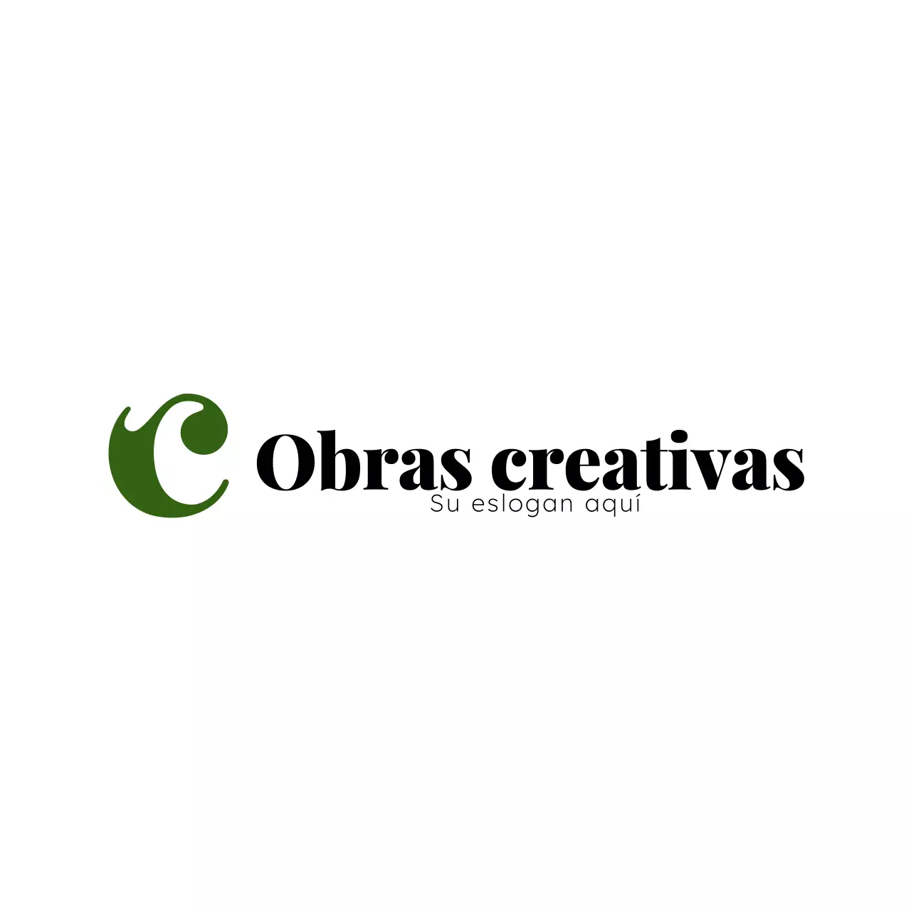 diseño de logotipo moderno y verde
