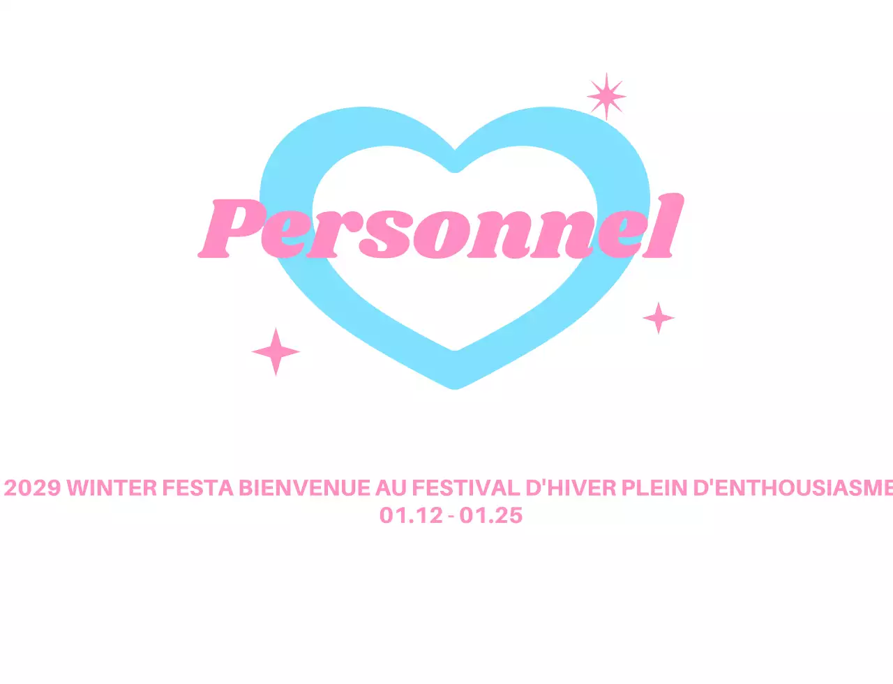 Logo du personnel du festival en forme de cœur