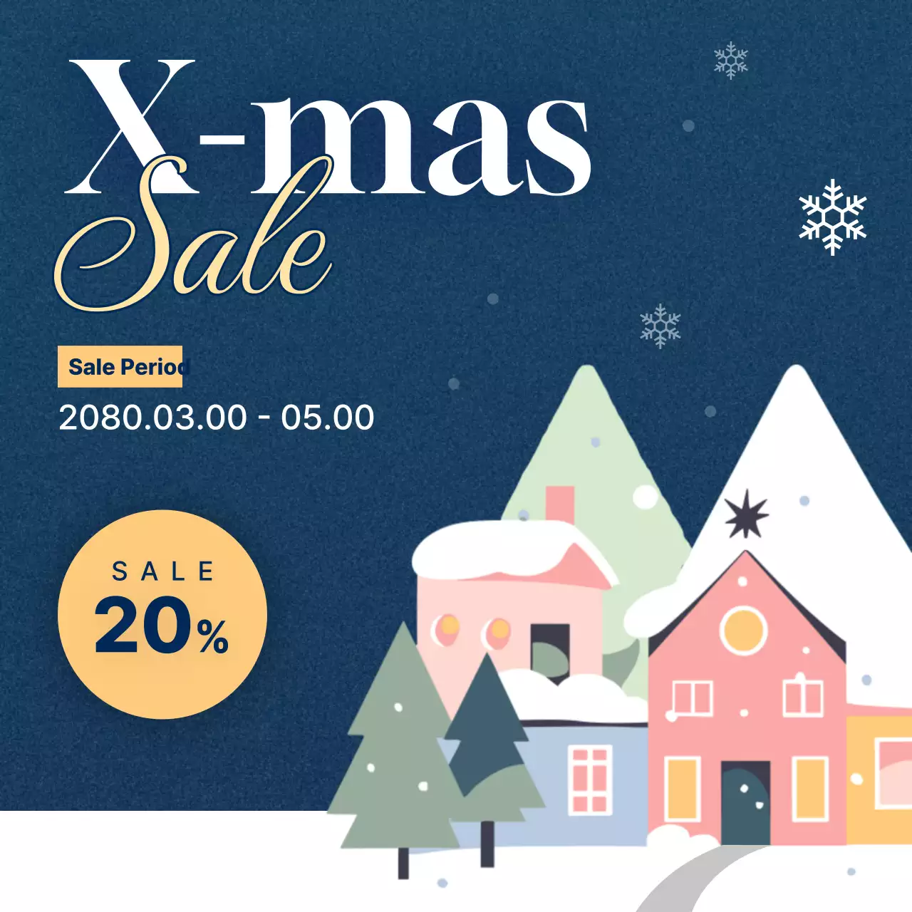 Carrossel do Instagram para eventos de Natal moderno azul