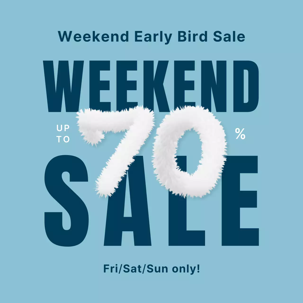 Promosi Penjualan Modern Biru Posting Media Sosial