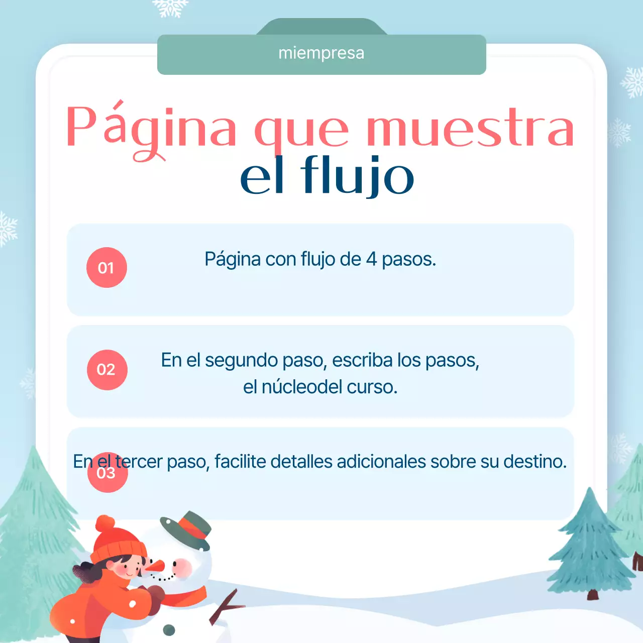 Azul claro Guía de diseño sencillo