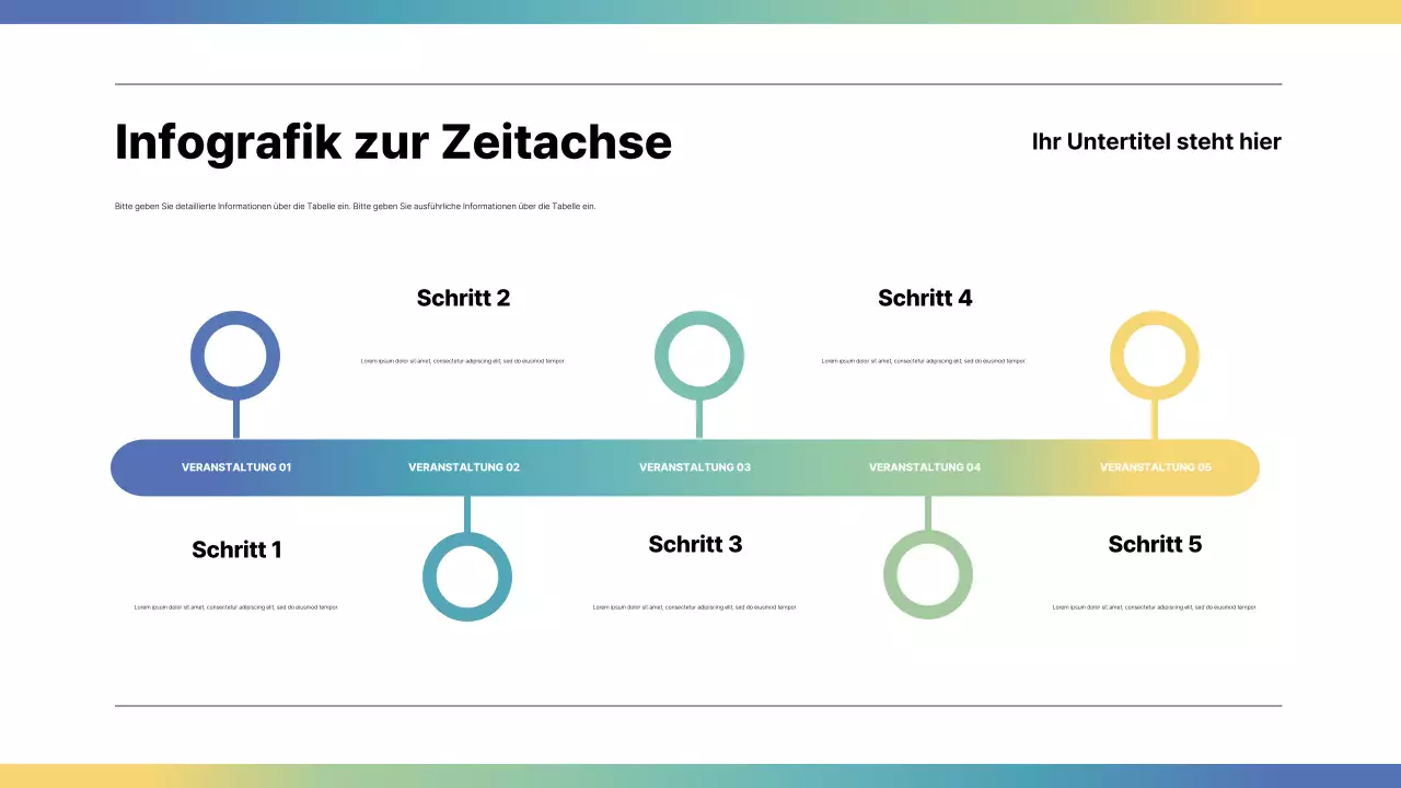 regenbogen moderner infografischer leitfaden