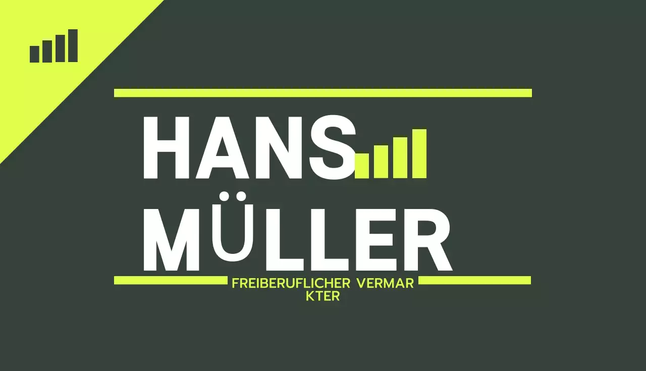 Grüne moderne Visitenkarte