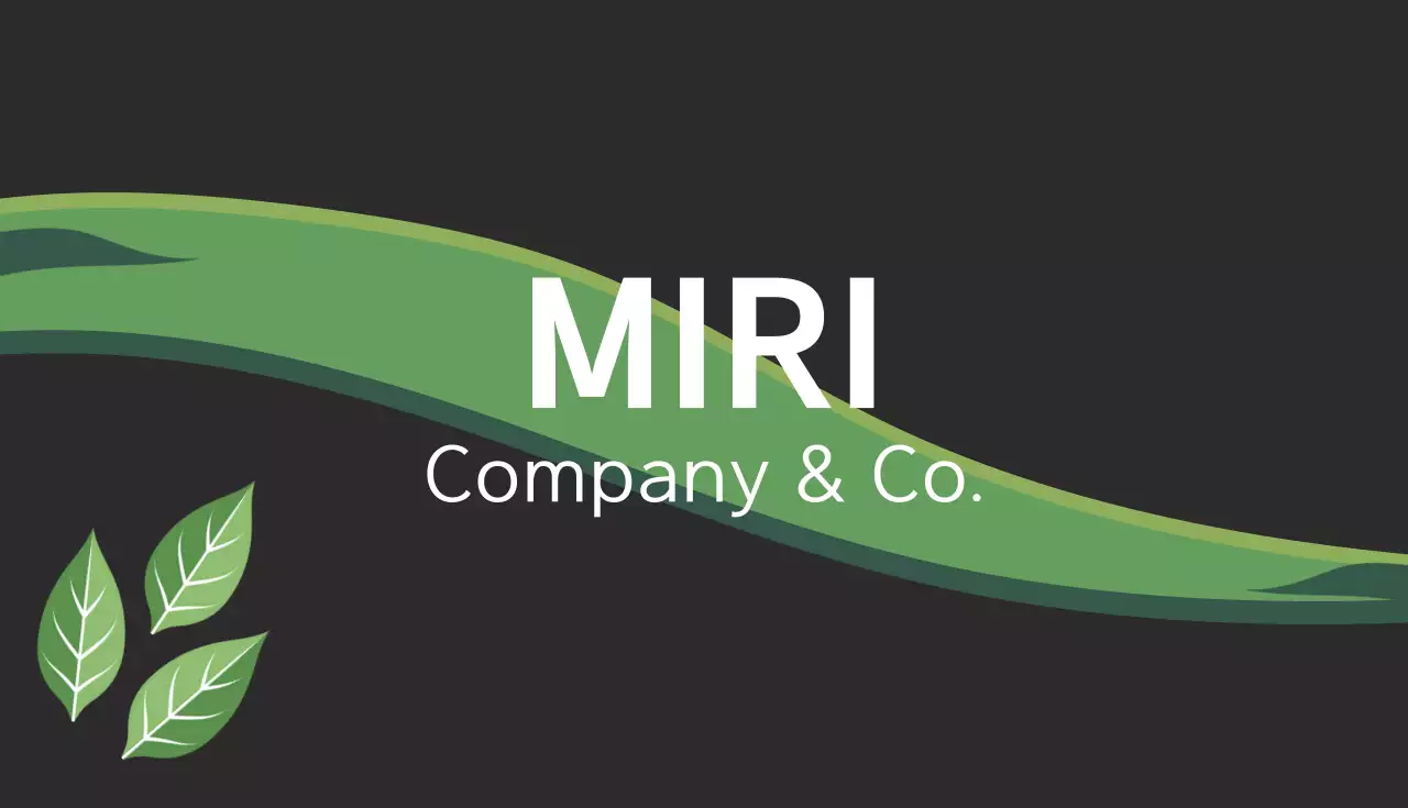 Green Simple Business Card