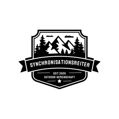 schwarz vintage outdoor community logo modern style