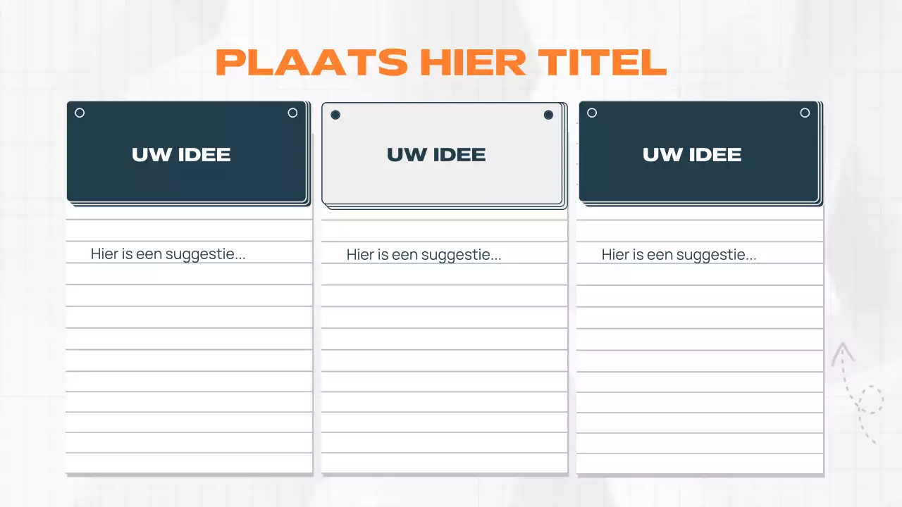 oranje modern brainstormdocument