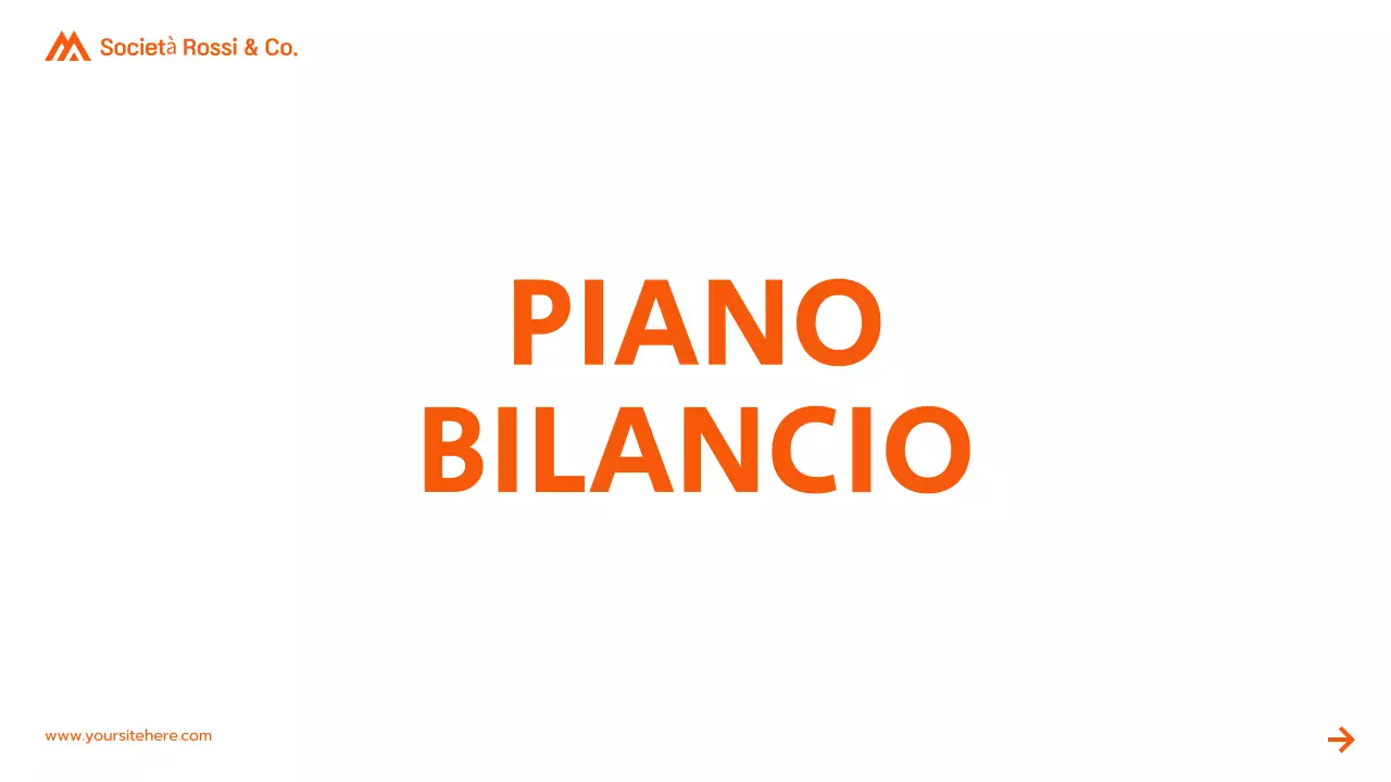 presentazione di una proposta di progetto moderno arancione