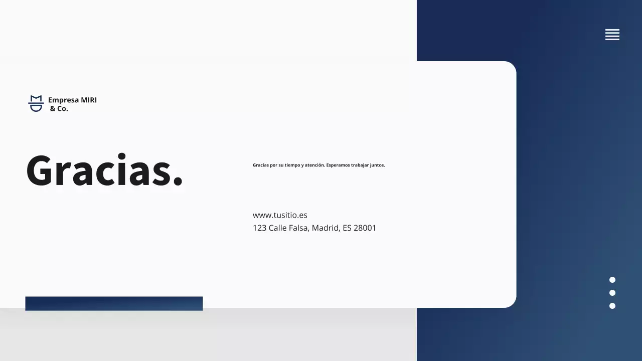 Presentación de la propuesta de proyecto empresarial de la Marina