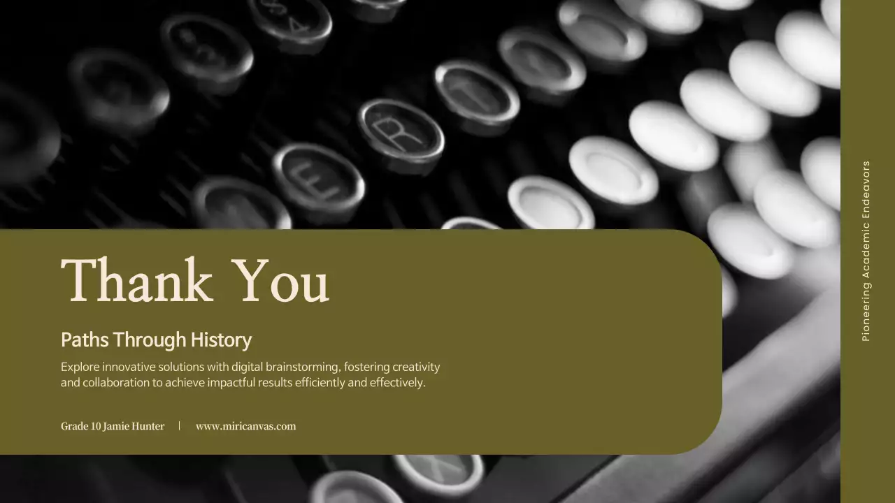 Brown Vintage Biography Presentation