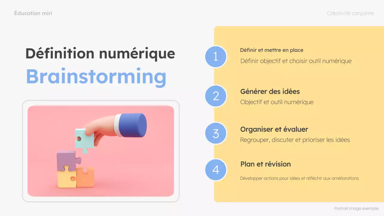 guide de brainstorming moderne menthe et rose, mise en page