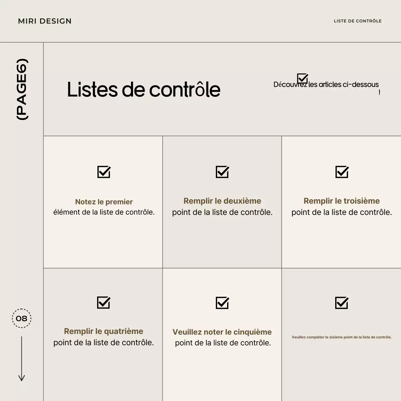 Beige Simple Card News Template