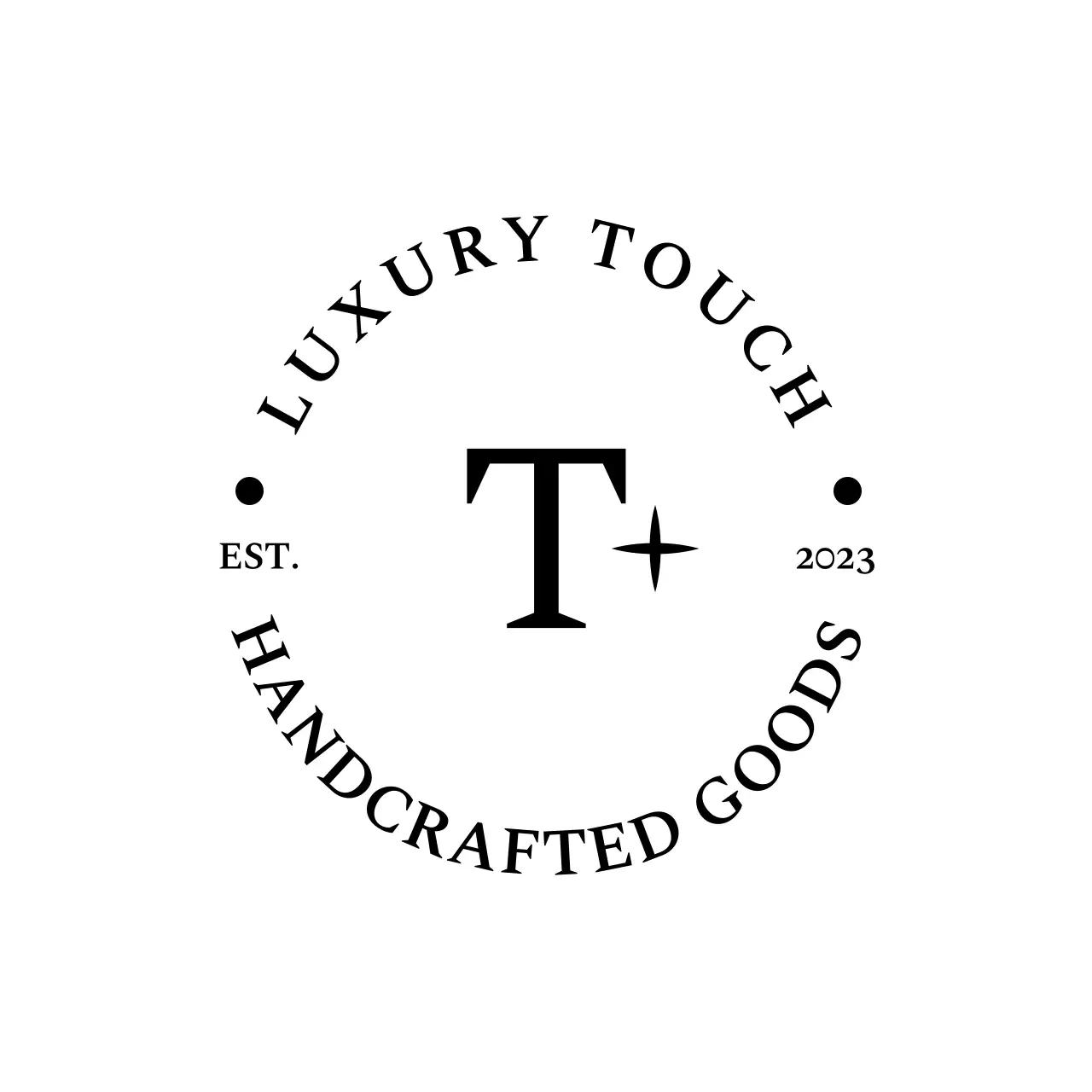 Black Elegant Handcrafted Promotion Logo