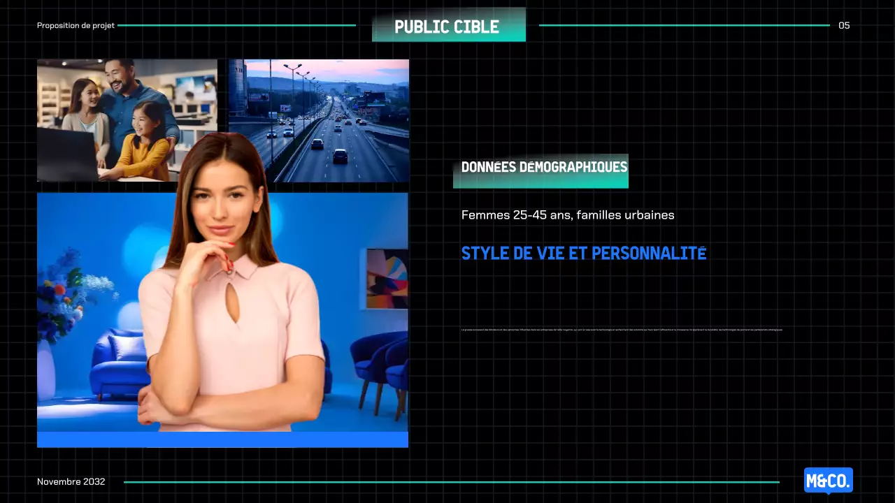 Proposition de projet Blue Modern