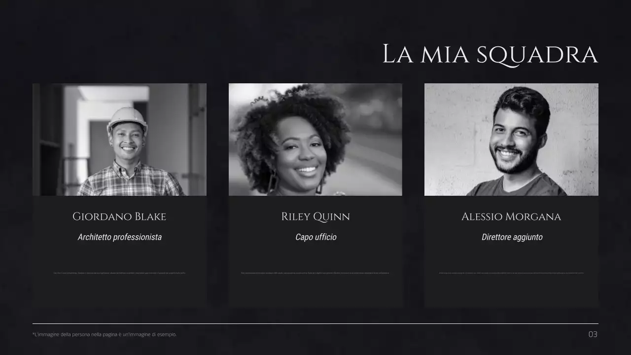 Profilo minimalista nero