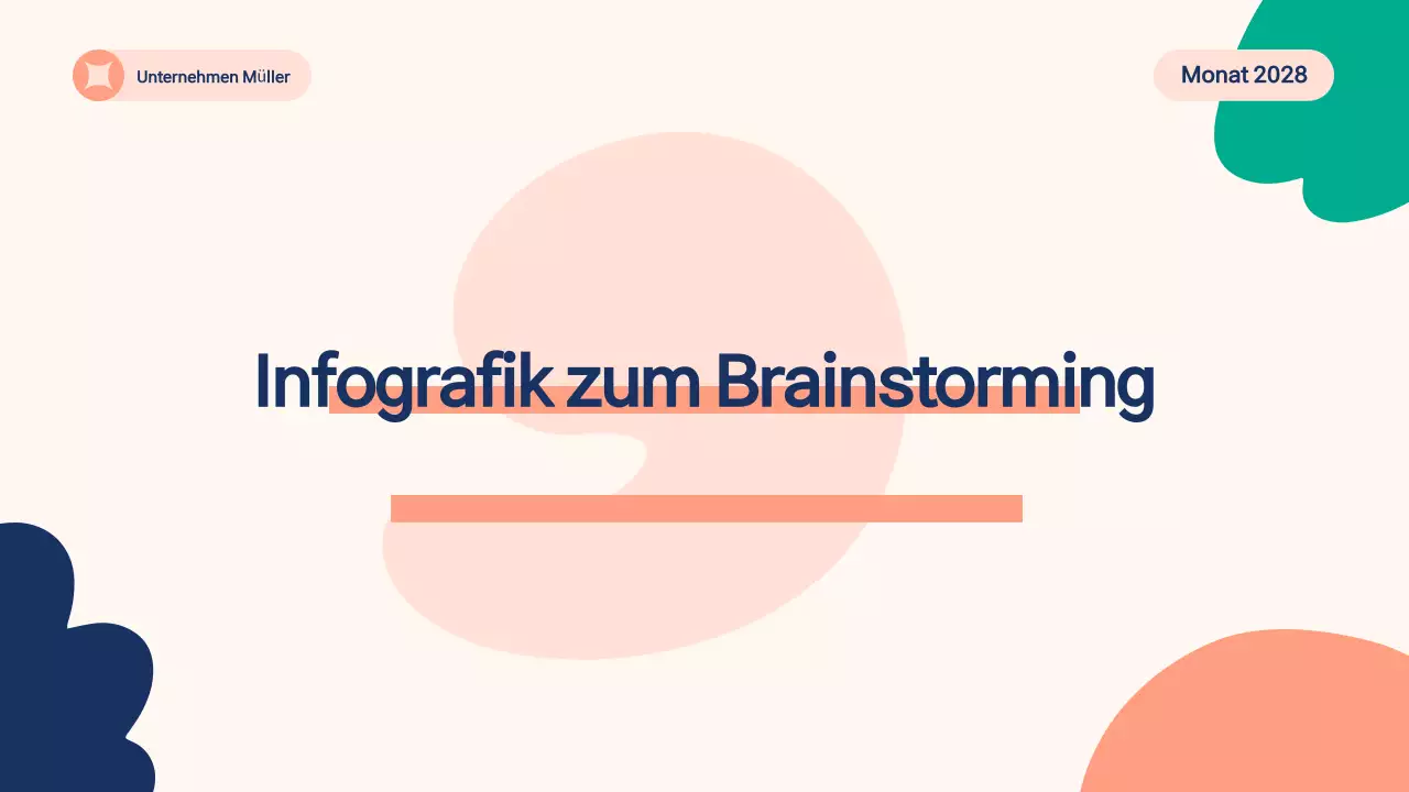 beige modernes Brainstorming-Material