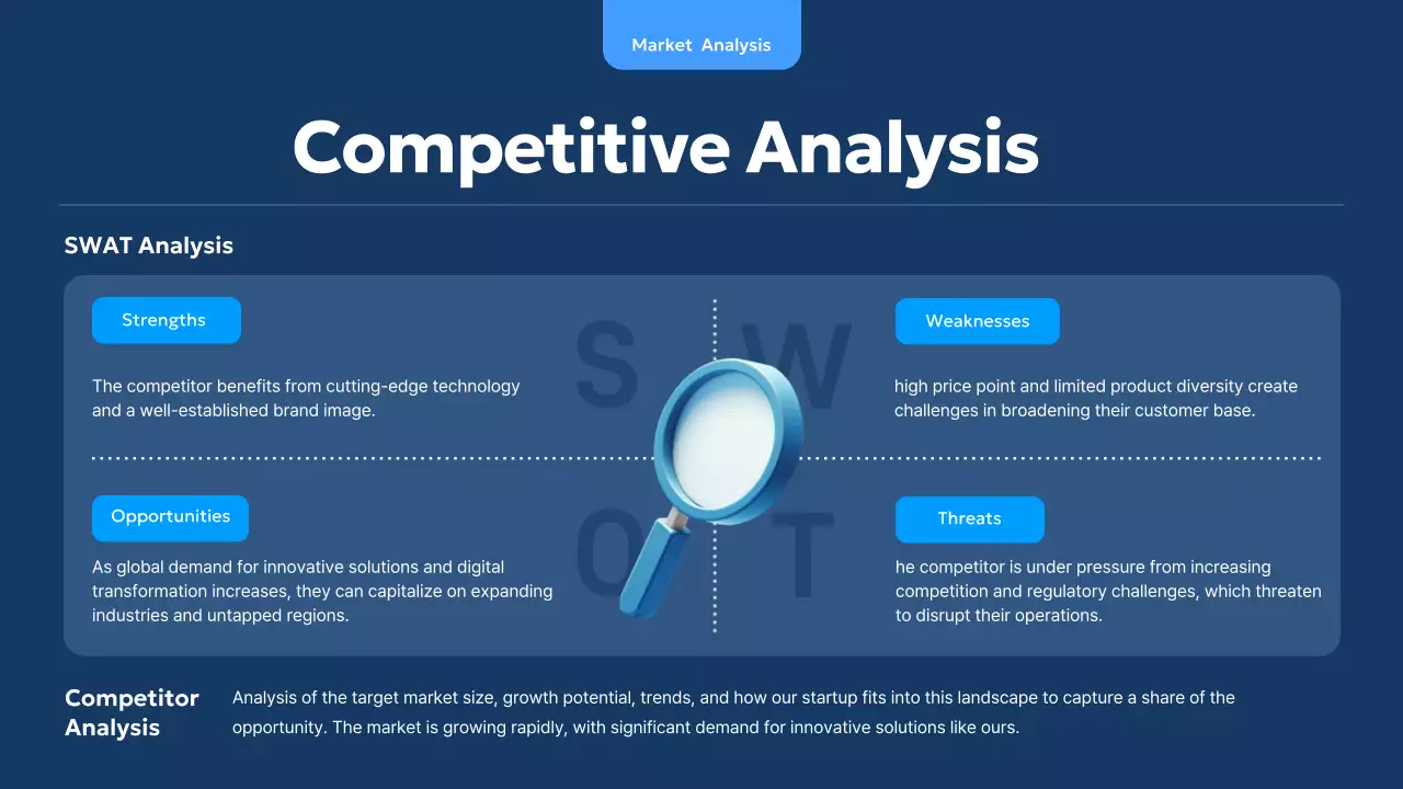 블루 모던 스타트업 피치 프레젠테이션