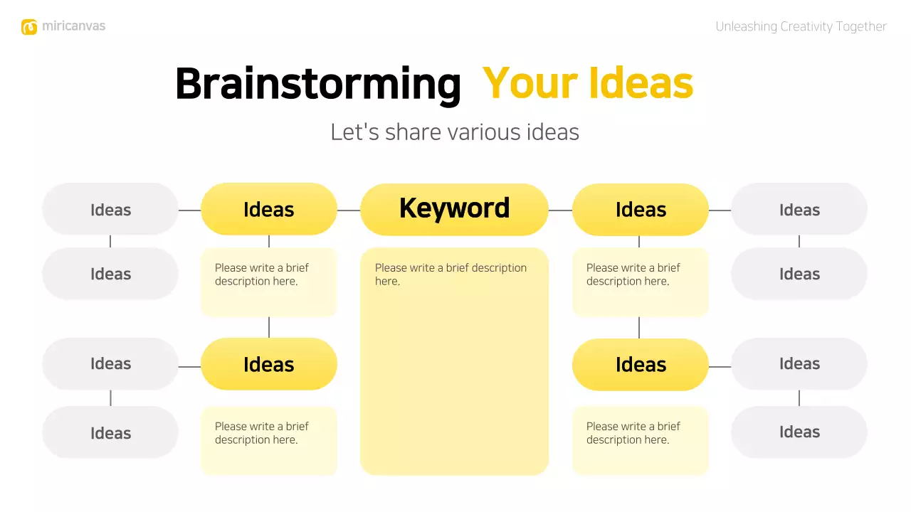 Yellow Modern Brainstorming Presentation