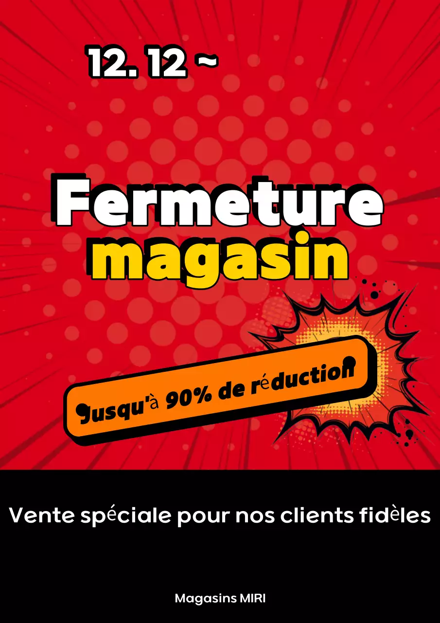 Vente de popotes rouges