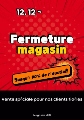 Vente de popotes rouges