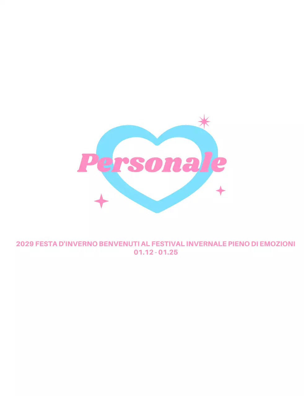 Logo dello staff del festival a forma di cuore