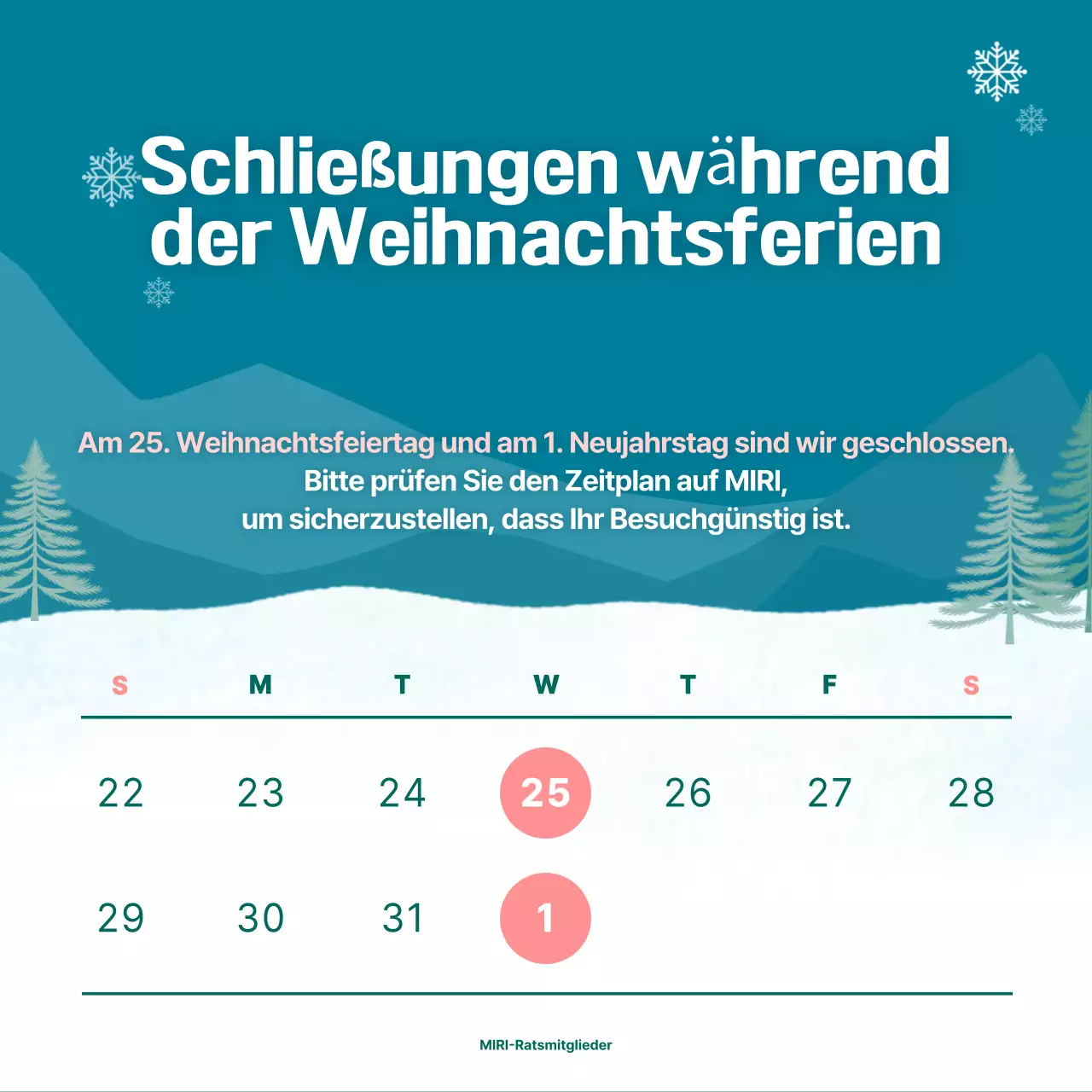 Ankündigung der Schließung von Mint Tidy