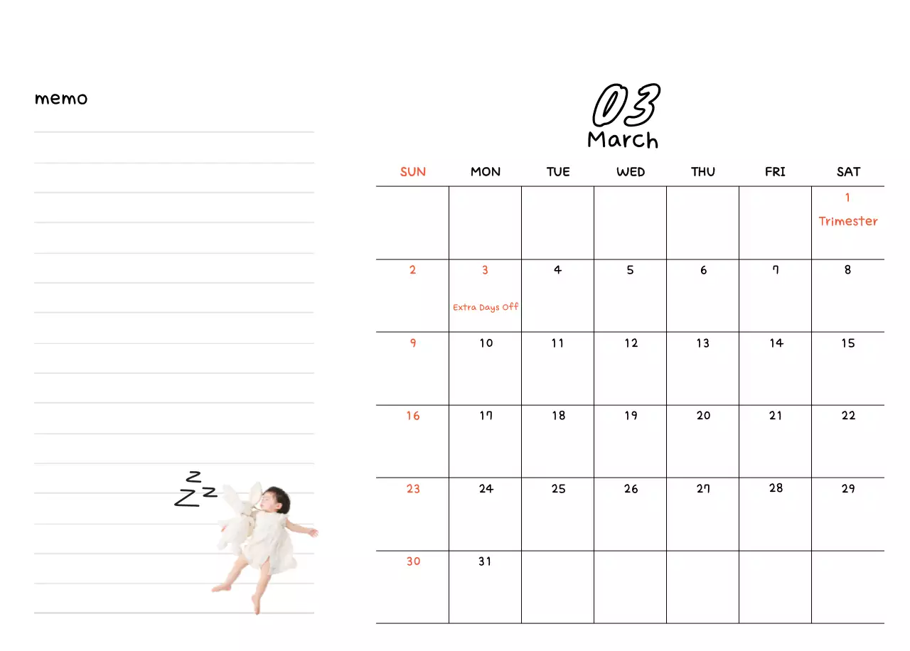 Buku harian Tahun Baru yang putih dan cantik