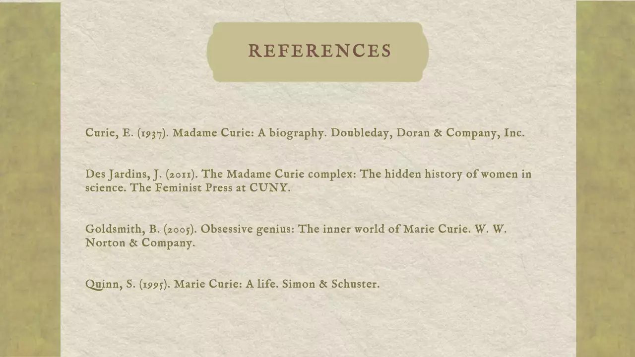 Green Classic Biography Presentation