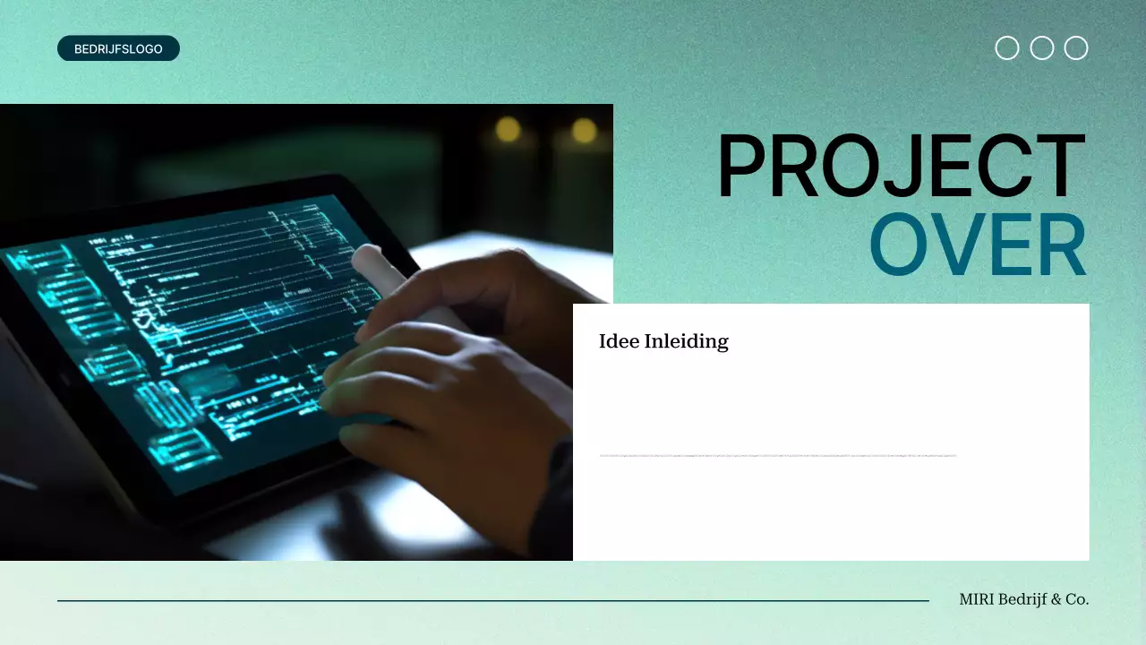 groenverloop modern Projectvoorstel
