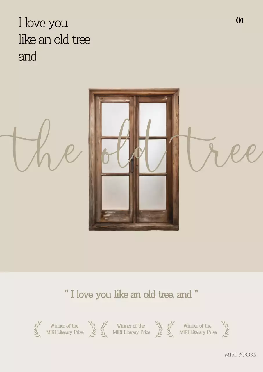 Capa de livro de histórias de amor minimalista bege