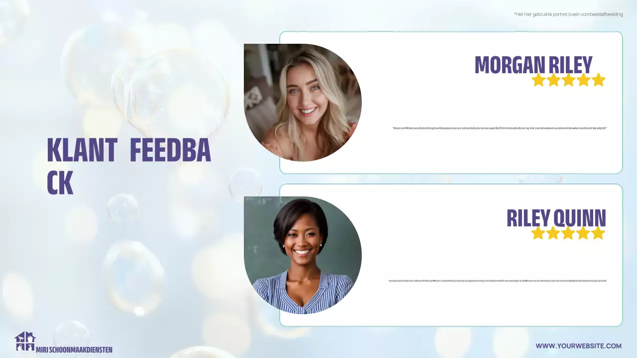 lichte moderne reinigingspresentatie